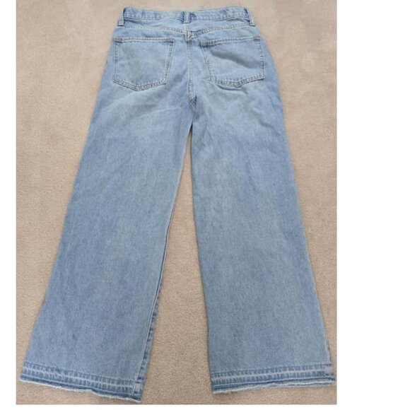 Old Navy High-Waisted Baggy Ripped Wide-Leg Jeans - Picture 5 of 6